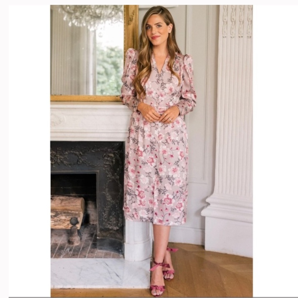 RARE Gal Meets Glam Carla Satin Midi Dress - 8